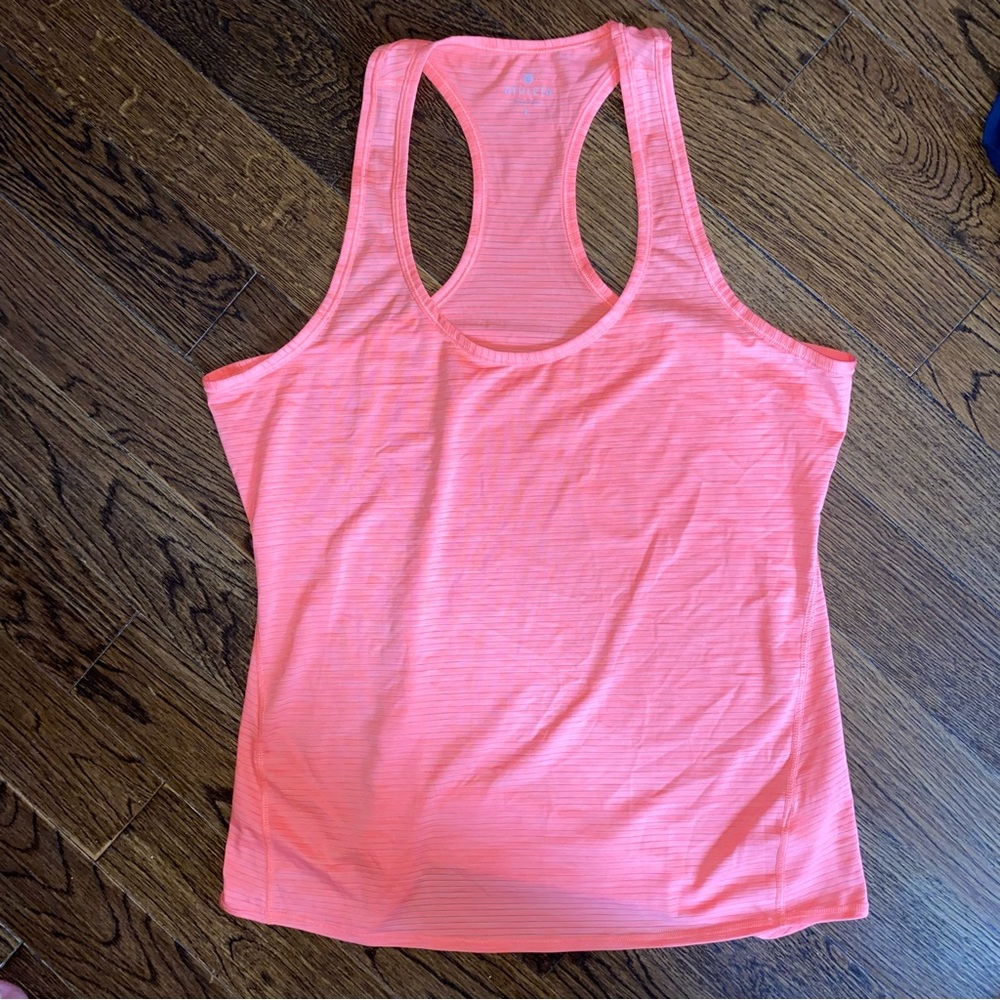 Athleta Tank Top Womens Large Orange Lightweight Workout Gym Casual size L